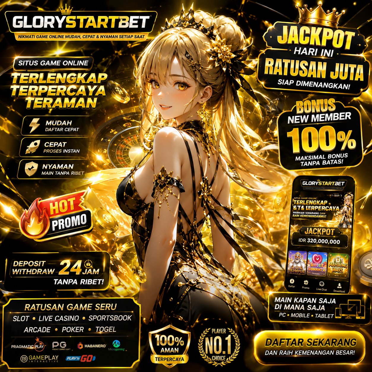 GLORYSTARTBET | Nikmati Game Online Mudah, Cepat & Nyaman Setiap Saat by Hey siriusly